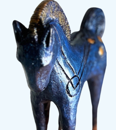 Rhapsody In Blue 22x18x6 $850 at Hunter Wolff Gallery